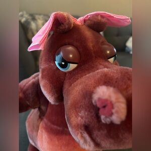 Vintage (90s) Disney Fantasia Hyacinth Hippopotamus Ballerina Plush 14"